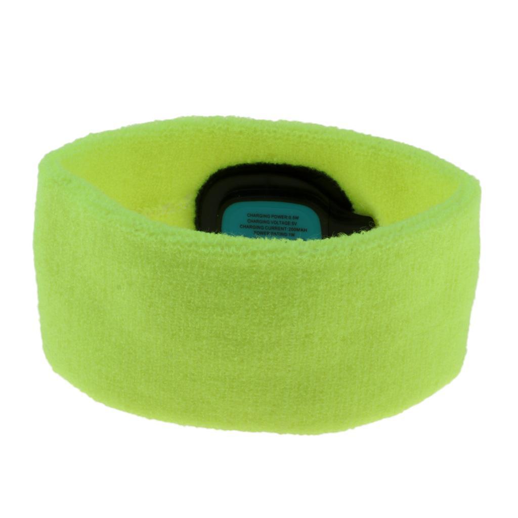 Hands Free LED Lighted Battery Powered Headlamp Braided Headband Sweat Band