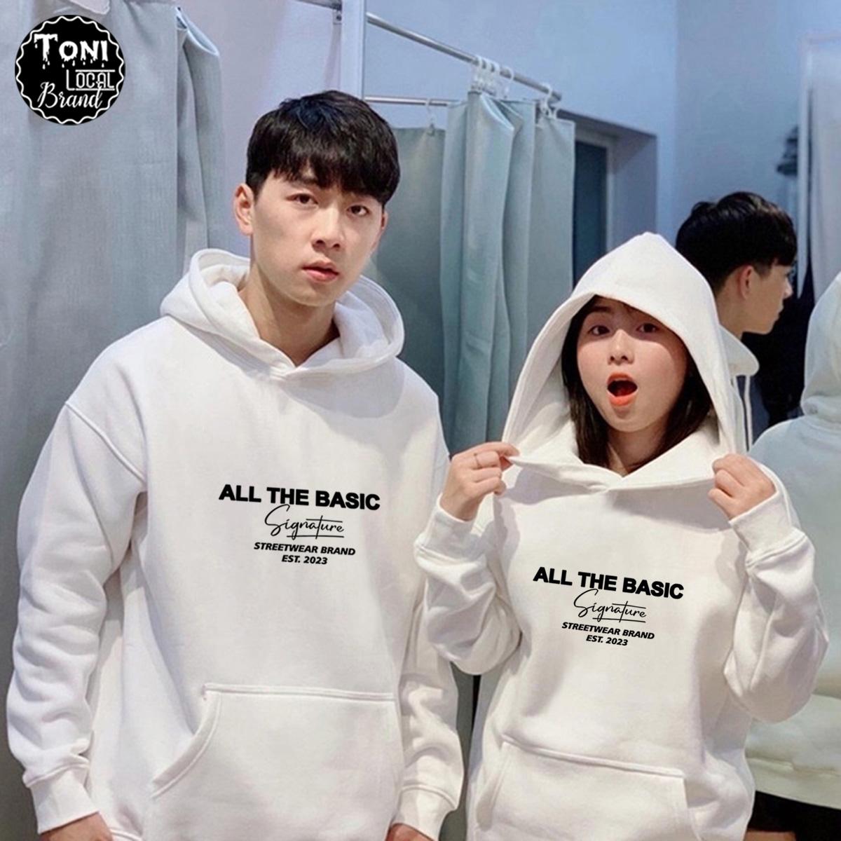 Áo Hoodie Local Brand ALL THE BASIC nỉ bông form rộng Unisex full box