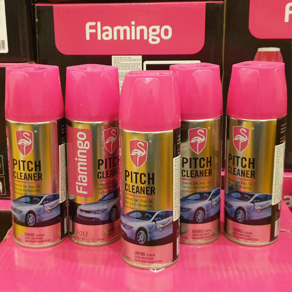 Bình Xịt Tẩy Nhựa Đường Flamingo F012 450ml - Sáng Bóng Như Mới - Hãng Phân Phối Chính Thức