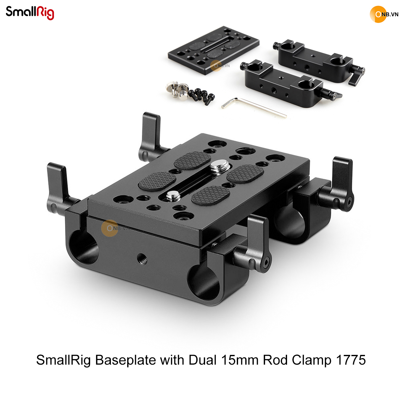 SmallRig Baseplate with Dual 15mm Rod Clamp 1775