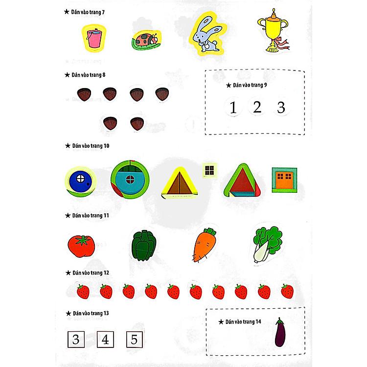 Sách Dạo chơi cùng Toán học - Trò chơi dán giấy