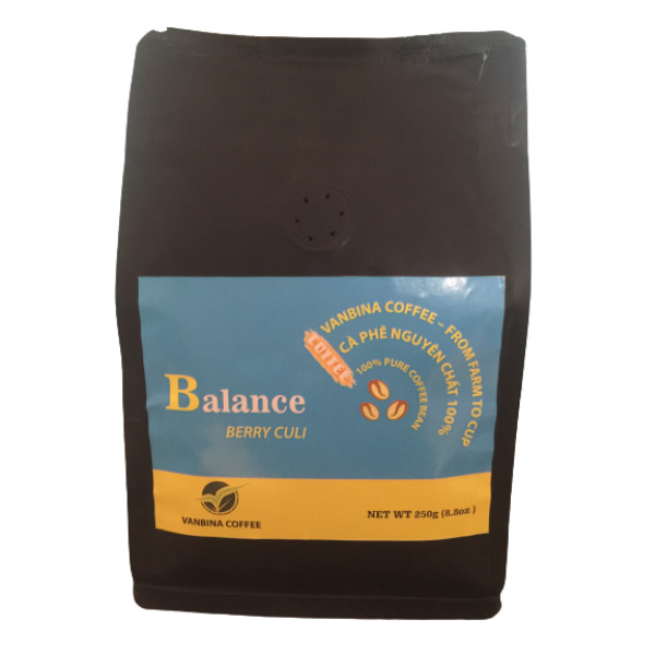 Cà phê (cafe) nguyên chất Balance hữu cơ 100% berry culi chuyên dùng pha máy espresso - Vanbina Coffee Single origin ( Dạng bột )