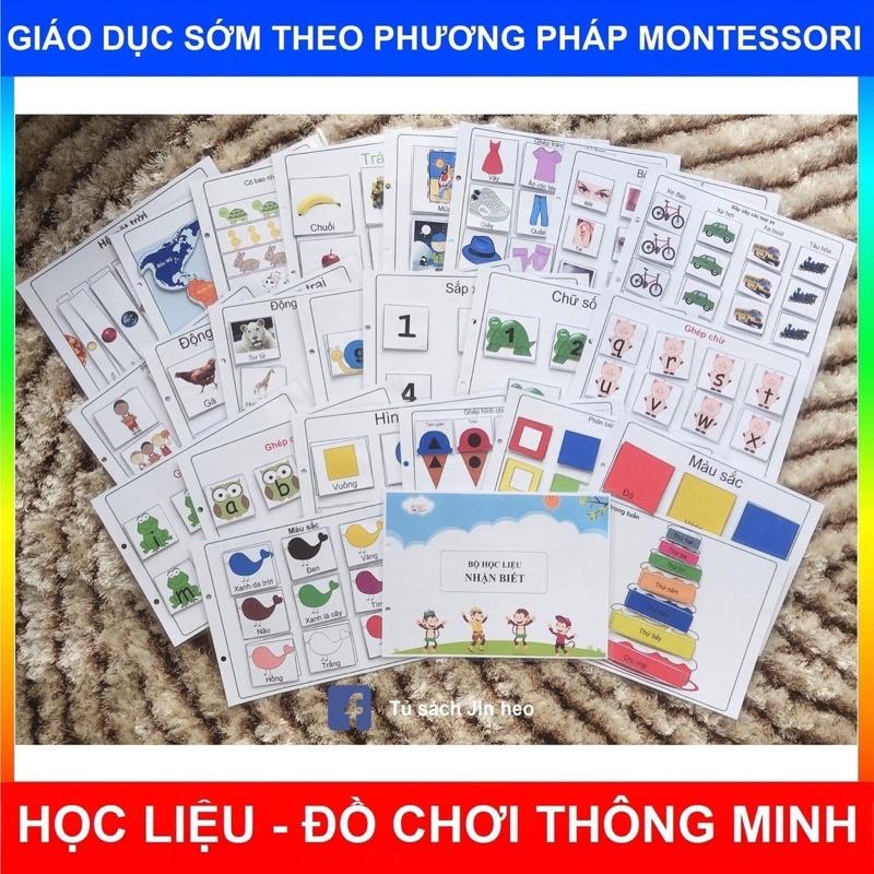 Học liệu cho bé - Học liệu Montessori - Bộ học liệu nhận biết