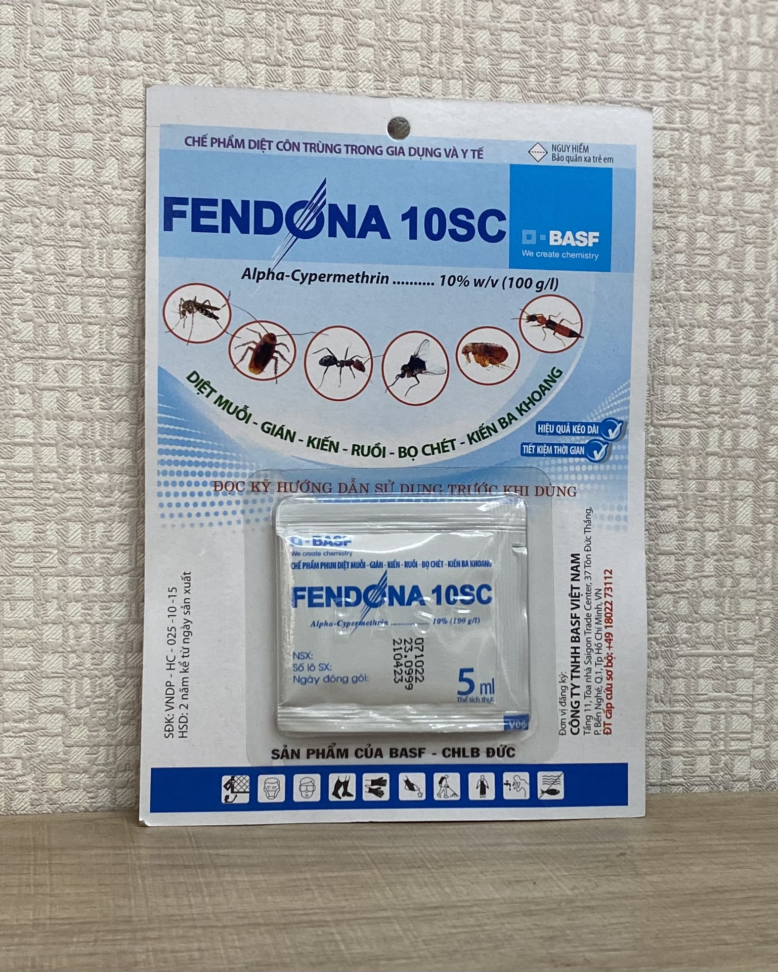 Thuốc diệt muỗi Fendona gói 5ml