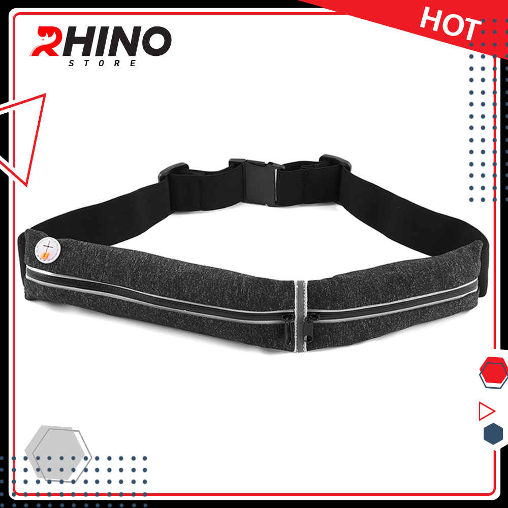 Đai, túi đeo eo thể thao nam nữ Rhino B201 đựng vừa điện thoại 6.5 Inch và đa dạng các loại vật dụng, hàng chất lượng tiện dụng khi đi chơi, dã ngoại, hoạt động ngoài trời yoga, leo núi, chạy, đi bộ, đạp xe, tập gym, cầu lông