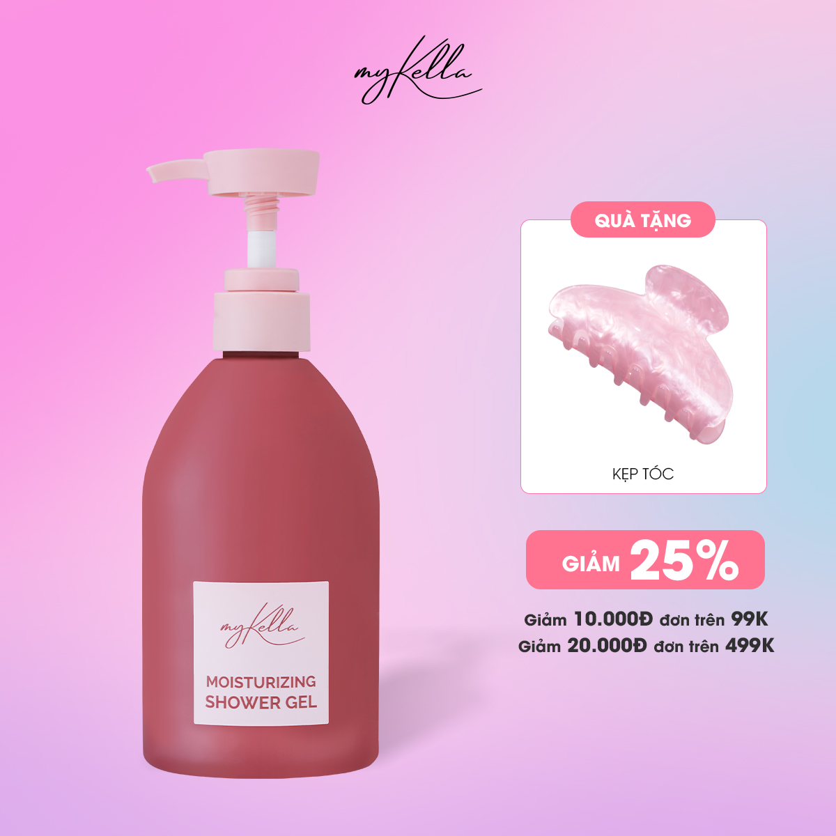 Sữa Tắm myKella Hương Nước Hoa Dưỡng Da Mịn Màng Chiết Xuất Thiên Nhiên An Toàn Cho Mọi Loại Da 500ml