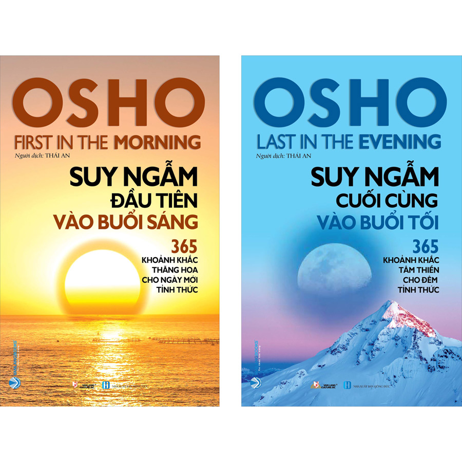 Combo Osho (Suy Ngẫm Đầu Tiên Vào Buổi Sáng + Suy Ngẫm Cuối Cùng Vào Buổi Tối) - Tái Bản