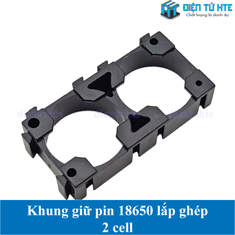 Bộ 5 cái Khung giữ Pin 18650 2 cell lắp ghép