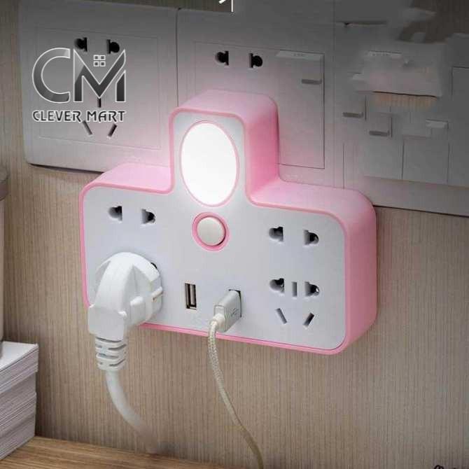 Ổ Cắm Điện Kiêm Đèn Ngủ Jia Zhong Mu
