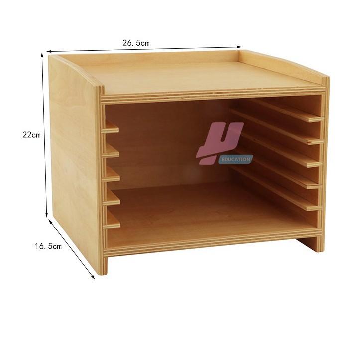 Tủ đựng tranh ghép động vật Montessori )