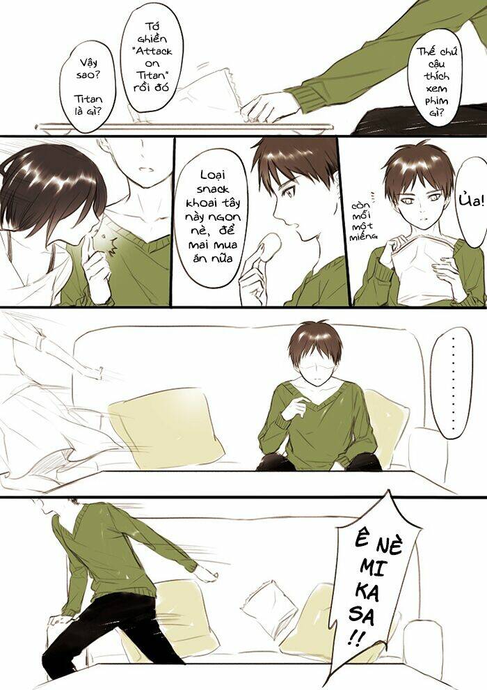 tấn công người khổng lồ - doujinshi our night chapter 1 4