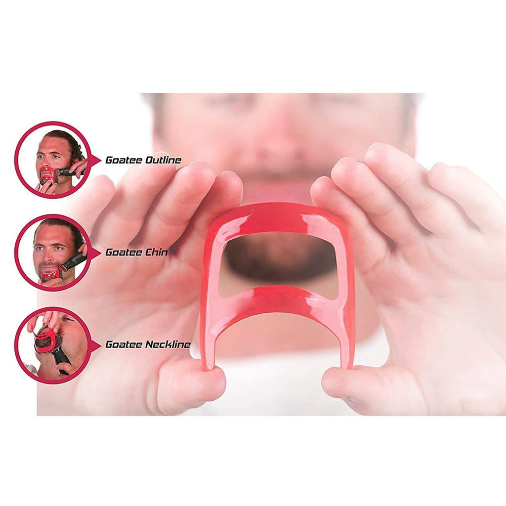 Neckline Beard Shaping Template Grooming Flexible Trimming Shaving Tool Kit