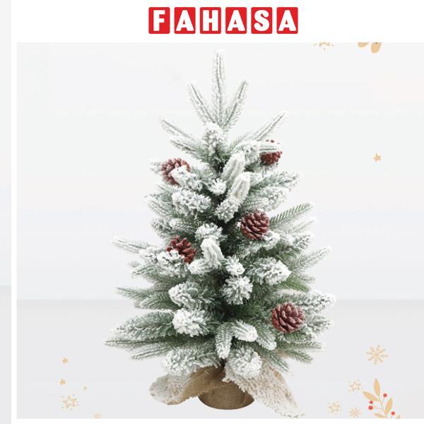 Cây Thông Mini PE Phủ Tuyết Gắn Trái Thông - Trang Trí Noel 45 cm - Chaang Chiia LP-AN-HS1.5
