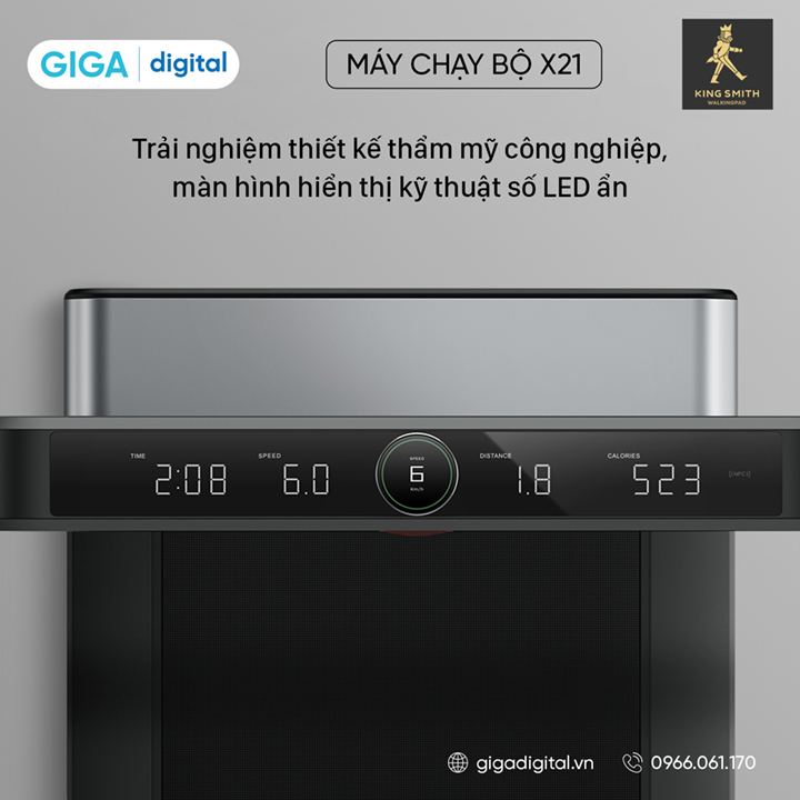 Máy chạy bộ thông minh Kingsmith X21 Bản Quốc Tế - TRX21F Hàng Chính Hãng