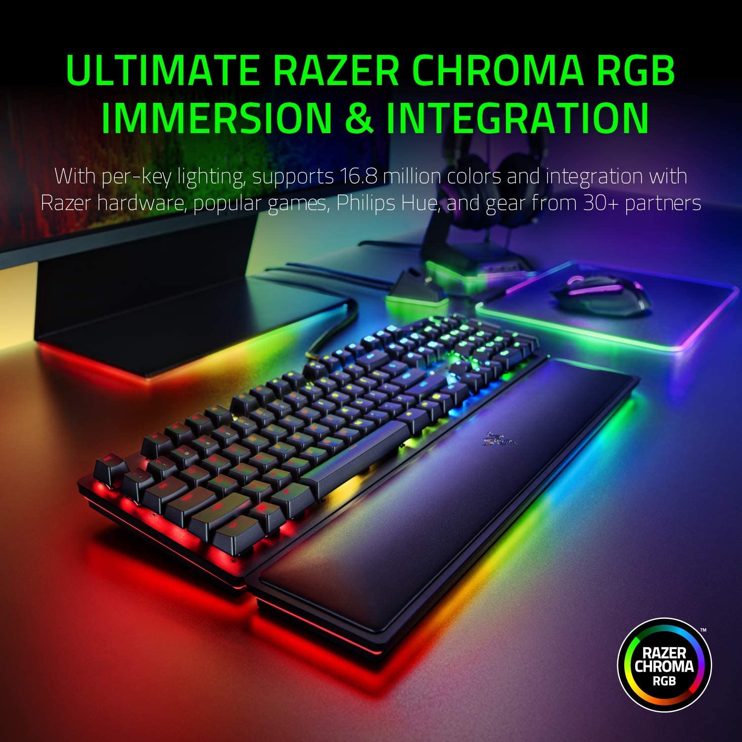 Bàn phím Razer Huntsman Elite-Linear Optical Switch_Hàng chính hãng