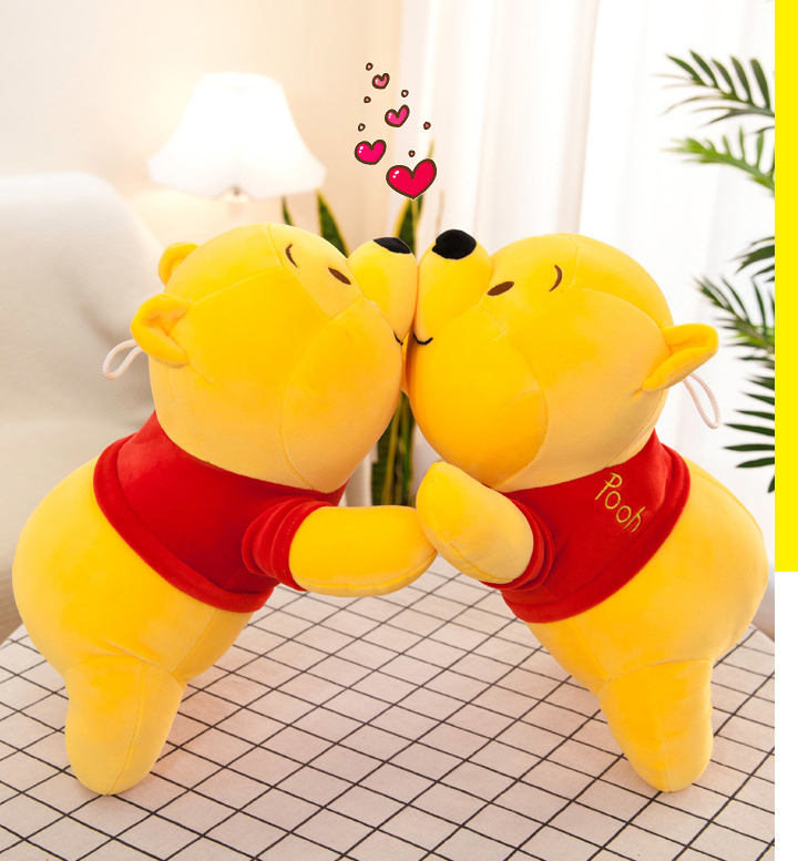 GẤU BÔNG GẤU POOH NẰM DỄ THƯƠNG SIÊU MỀM MỊN (35CM--->65CM) Tặng Kèm 1 Ví Da 24 Ngăn Đựng Thẻ ATM, Card Visit