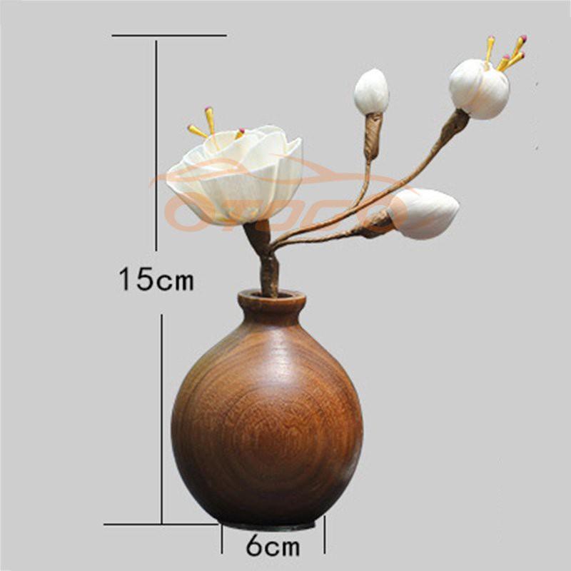 Set Tượng Phật Gốm Và Mộc Liên Hoa , Trang Trí Taplo Ô Tô Cao Cấp