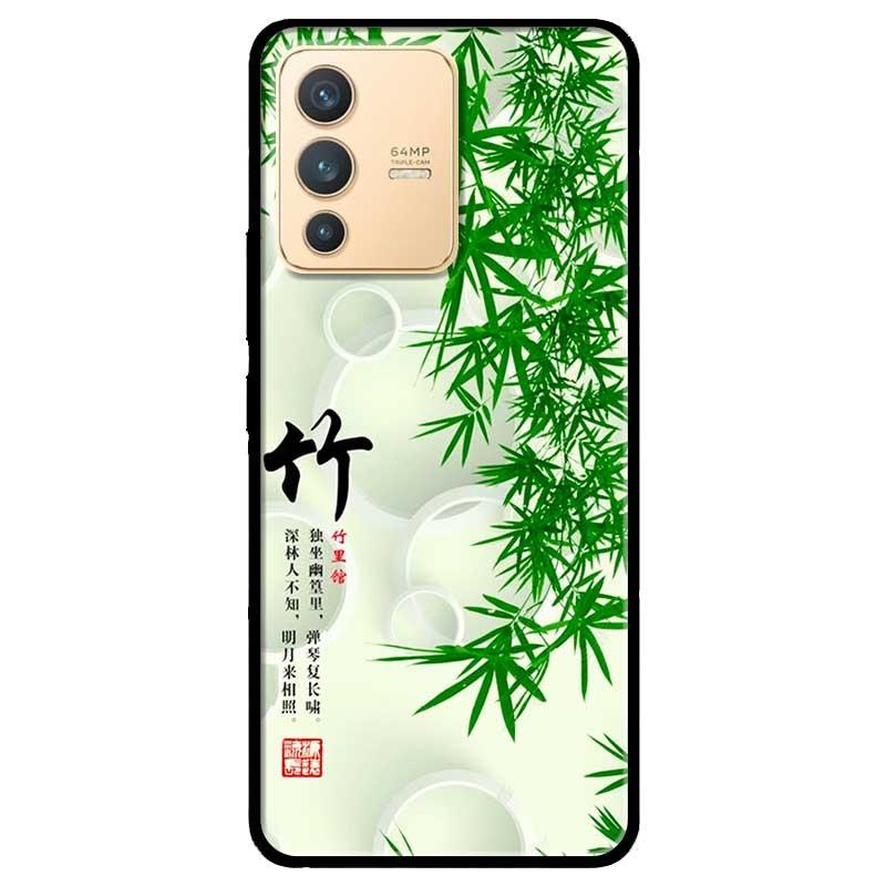 Ốp lưng dành cho Vivo V23 5G / S12 - Vivo Y15s / Y15A - Thư Pháp Lá Tre