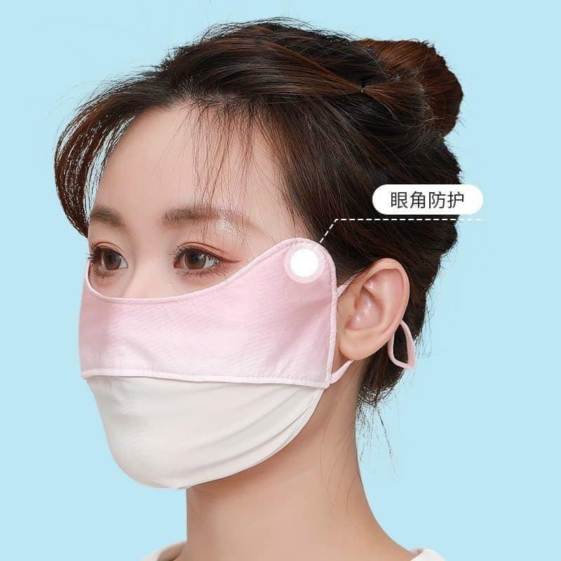 Khẩu trang chống tia UV, khẩu trang chống nắng UPF 50+ nam nữ đều thích hợp