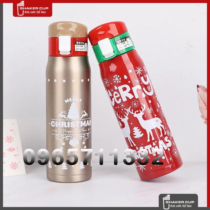 Bình giữ nhiệt Giáng Sinh Noel Merry Christmas 500ml Cao Cấp