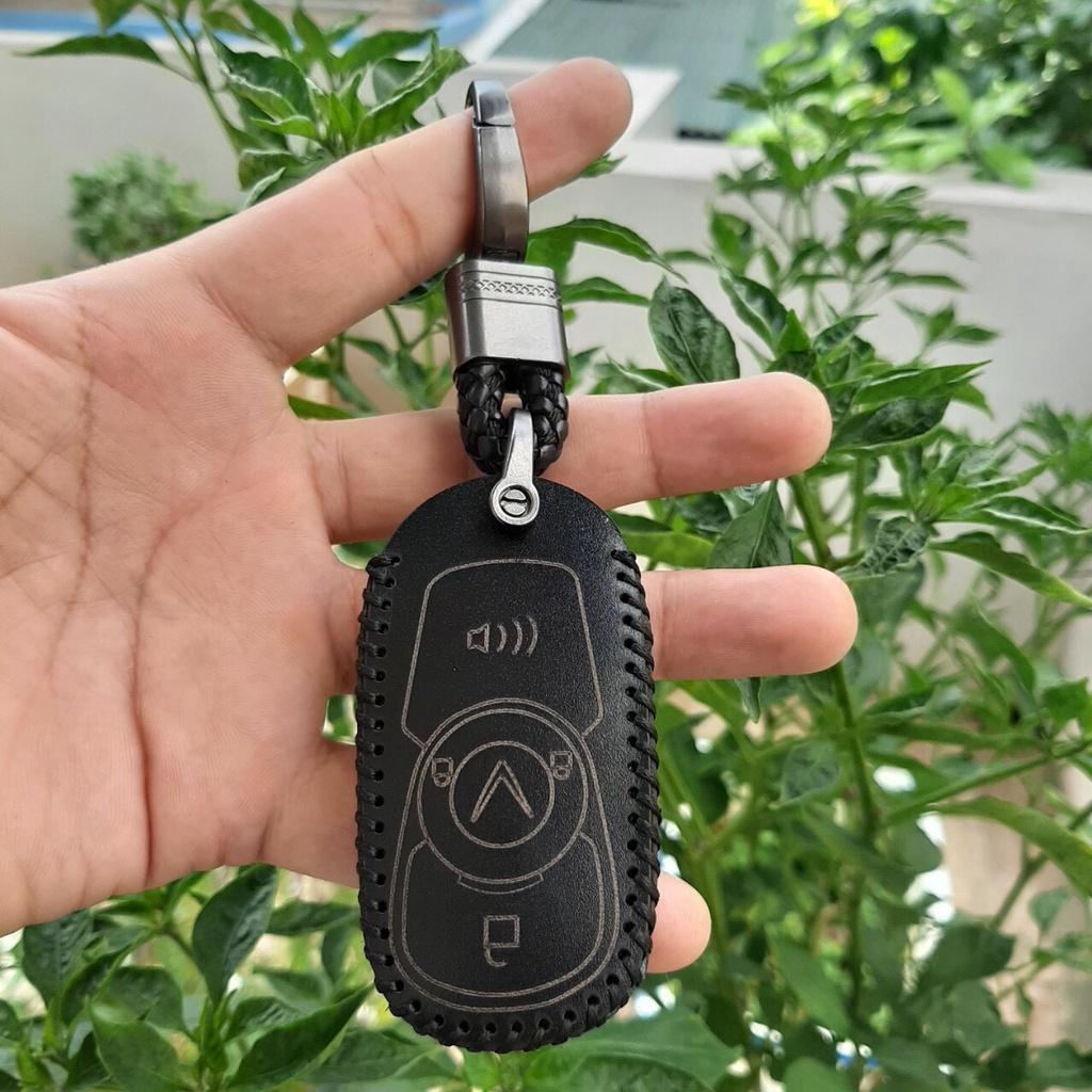 Bao da chìa khoá Vinfast Fadil bản độ lên star - top da thật 100%, bảo hành 2 năm, có khắc tên và sđt chủ xe,