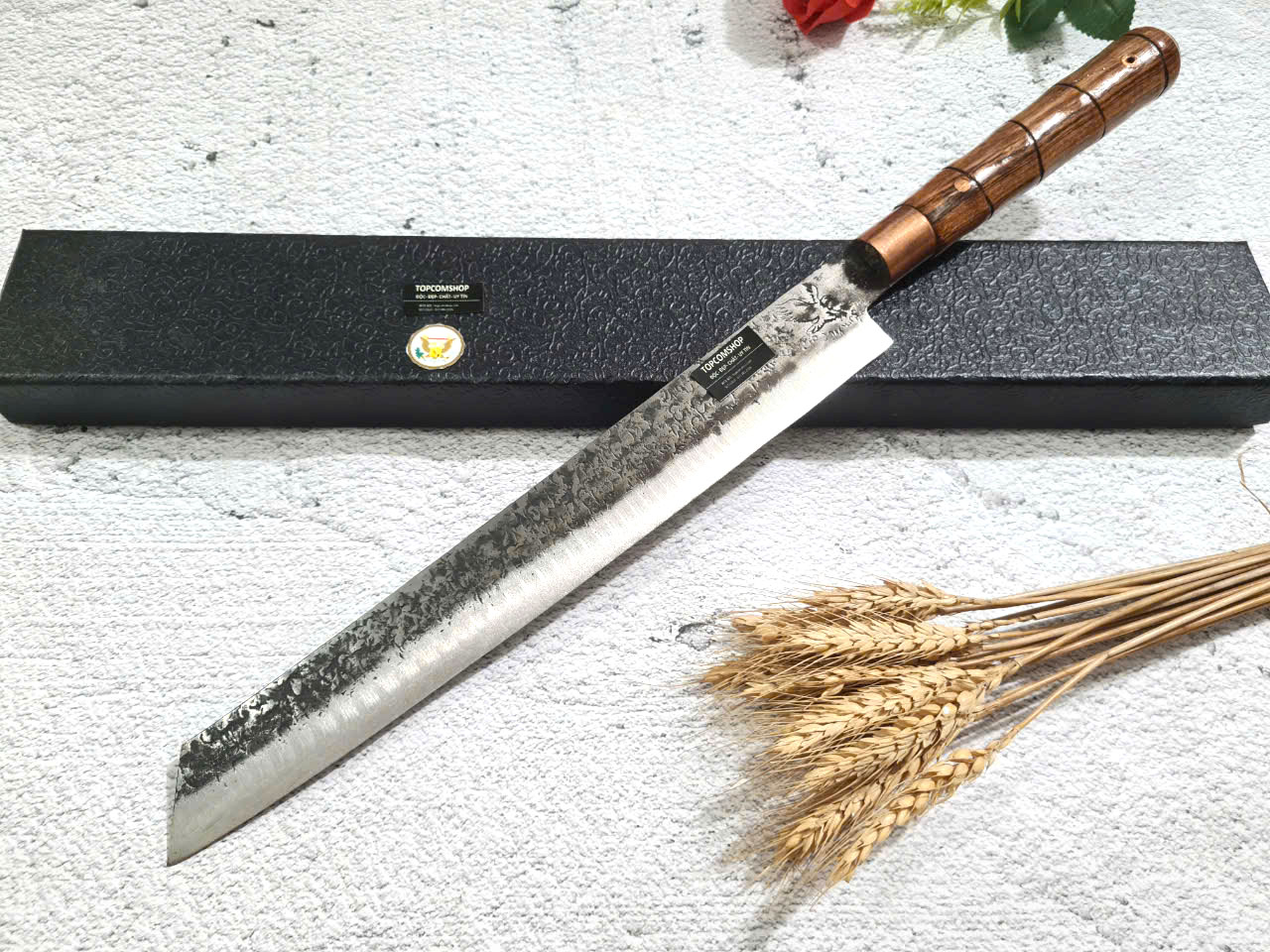 DAO - DAO BẾP SASHIMI MẶT HOA VĂN MÃ N4 nt topcoomshop vn