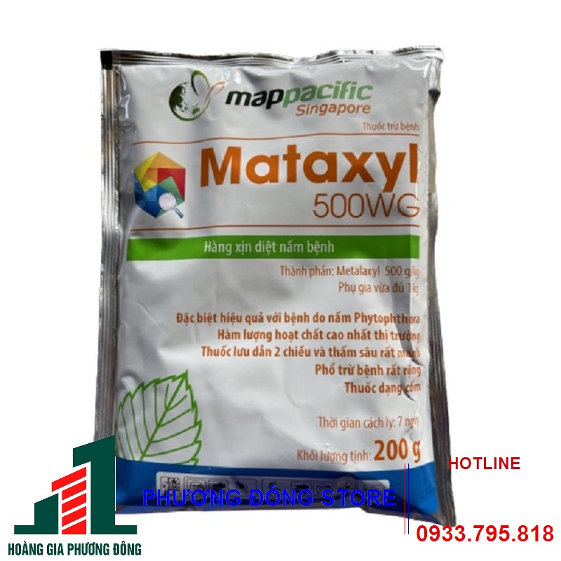 Thuốc trừ bệnh Mataxyl 500WG - gói 100g, gói 200g