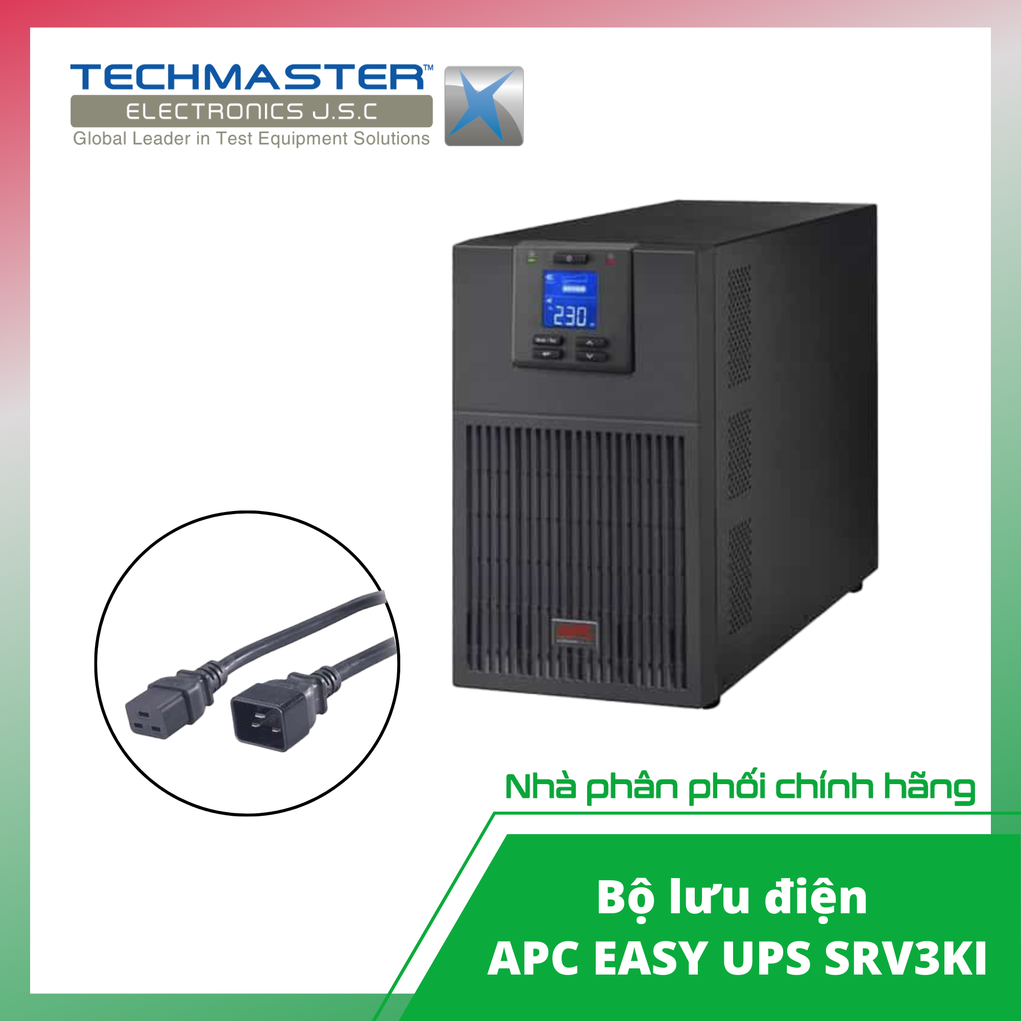 Bộ lưu điện APC EASY UPS SRV3KI (Hàng chính hãng, Bảo hành 12 tháng)