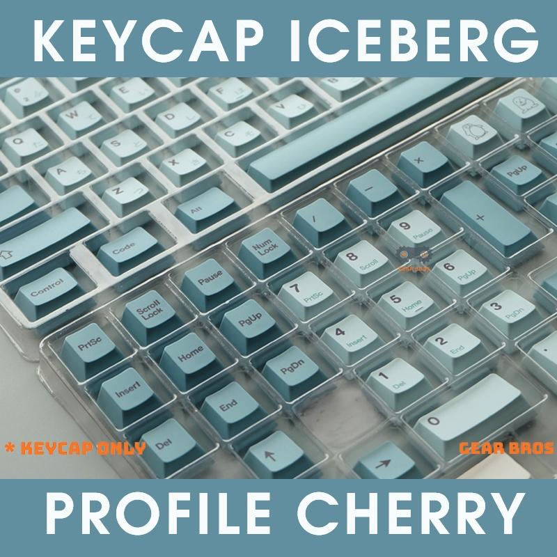 Keycap cho bàn phím Iceberg Thick PBT Cherry Profile 142 Phím | Gearbros