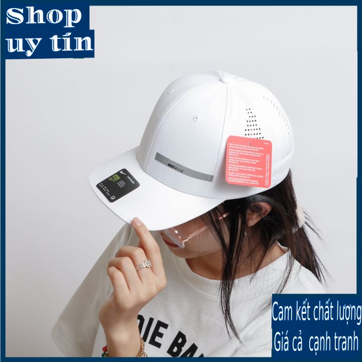 Freeship - MŨ/NÓN KẾT LƯỠI TRAI MILER DÙ ĐỤC LỖ BÍT ĐUÔI CÁ TÍNH THỜI TRANG NAM NỮ CAO CẤP - màu đen/trắng