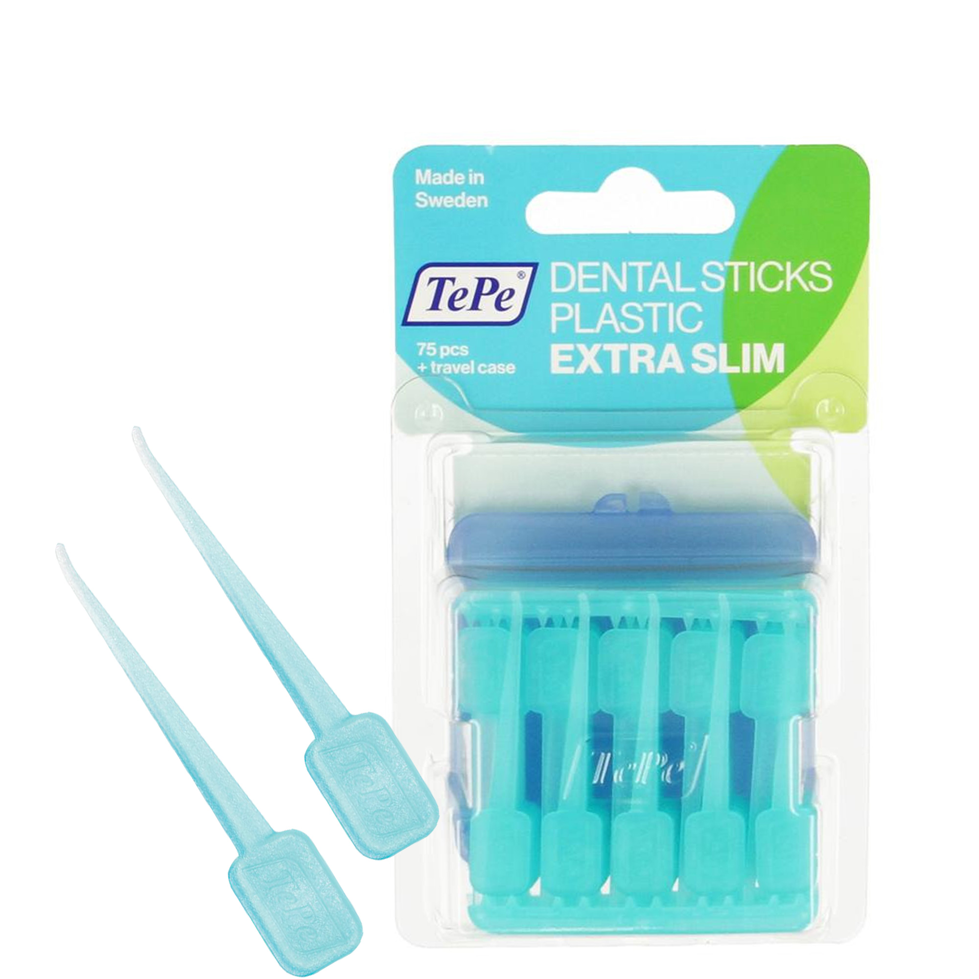 Tăm răng nhựa Tepe Dental Stick Plastic Extra Slim (75 cái)