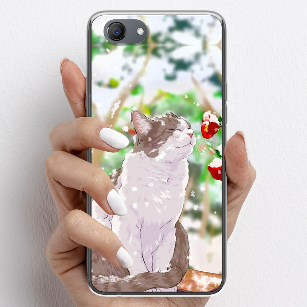 Ốp lưng cho Oppo F7, Oppo F7 Youth nhựa TPU mẫu Mèo trắng