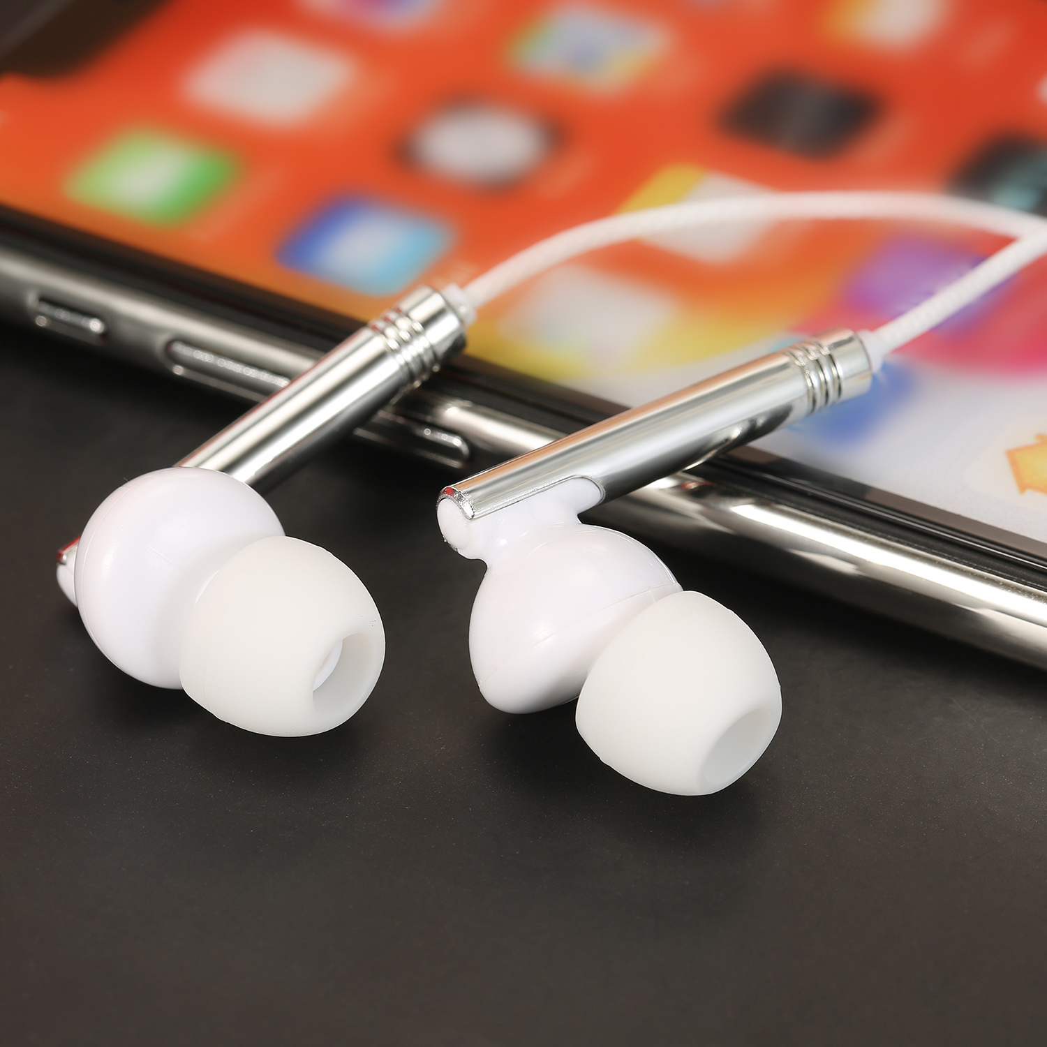 Tai Nghe Nhét Tai Có Dây 3.5mm Điều Khiển Bằng Dây Với Mic Cho Điện Thoại Di Động PC Máy Tính Xách Tay Máy Tính Bảng