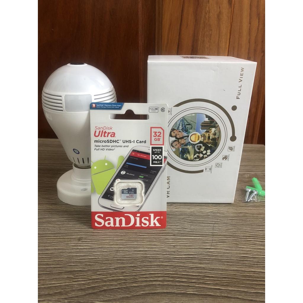 Camera nguy trang hình bóng đèn phần mềm YOSEE&V380PRO