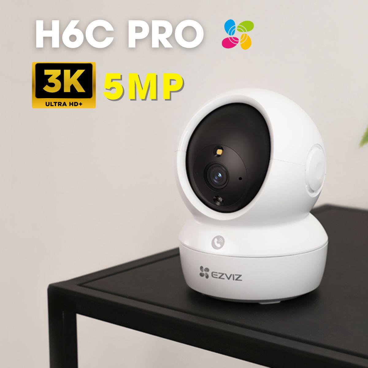 Camera Ezviz H6C Pro 2K 4mp, Nút Call Gọi Điện-hàng chính hãng