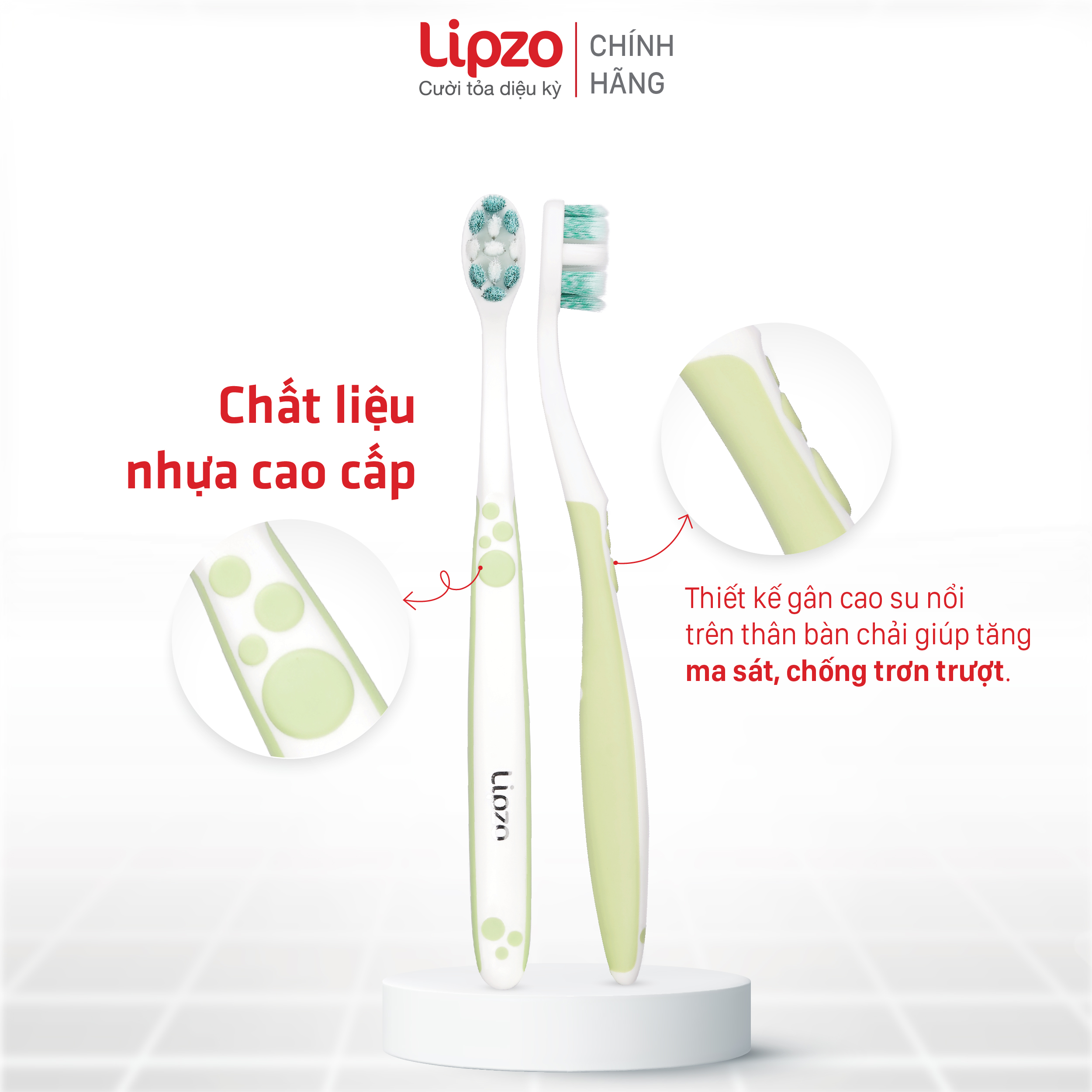 Bàn Chải Đánh Răng Lipzo Sensitive Cao Cấp Công Nghệ Chỉ Tơ Nha Khoa Kháng Khuẩn Dành Cho Răng Nhạy Cảm