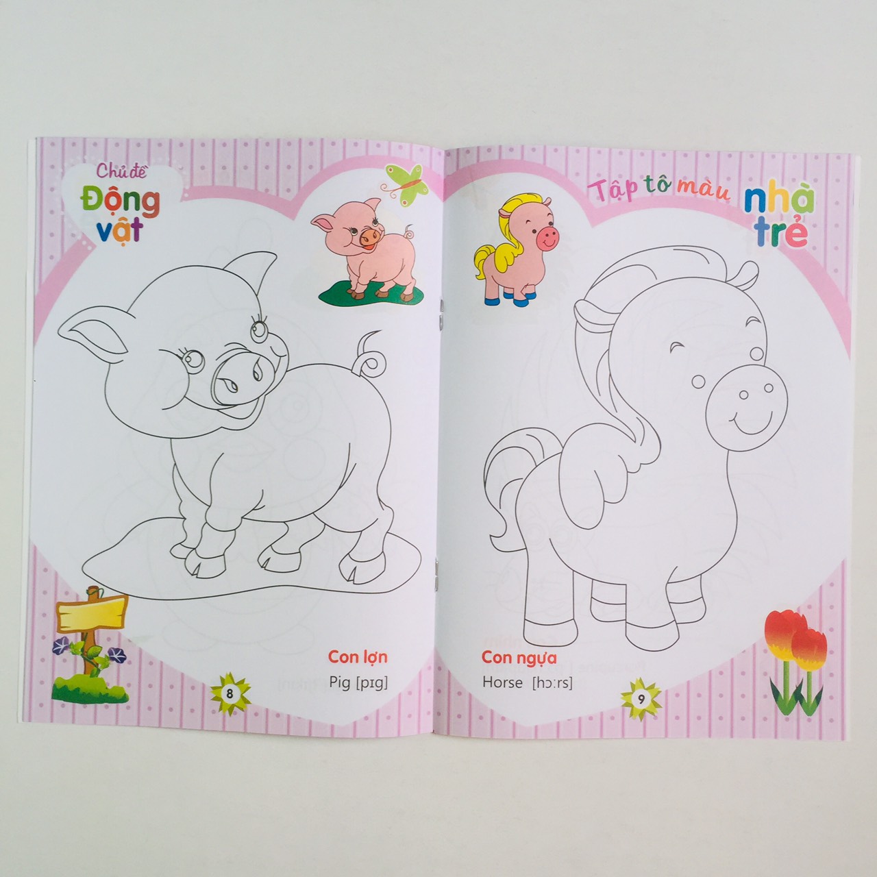 Combo 8 cuốn Tô Màu Nhà Trẻ