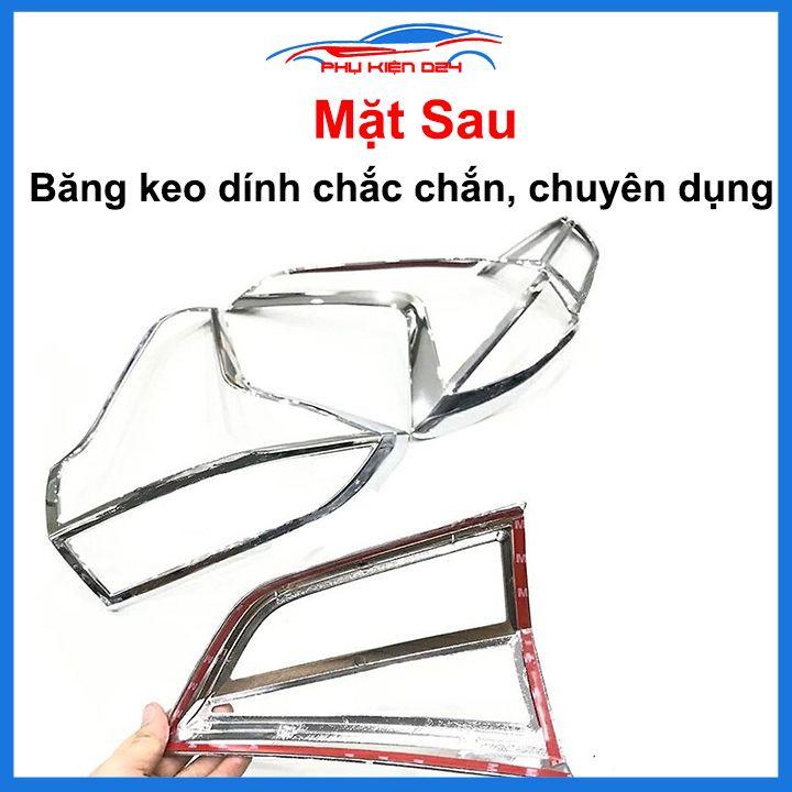 Ốp viền đèn pha hậu mạ crom Xpander 2018-2019-2020-2021 chống trầy trang trí bảo vệ xe