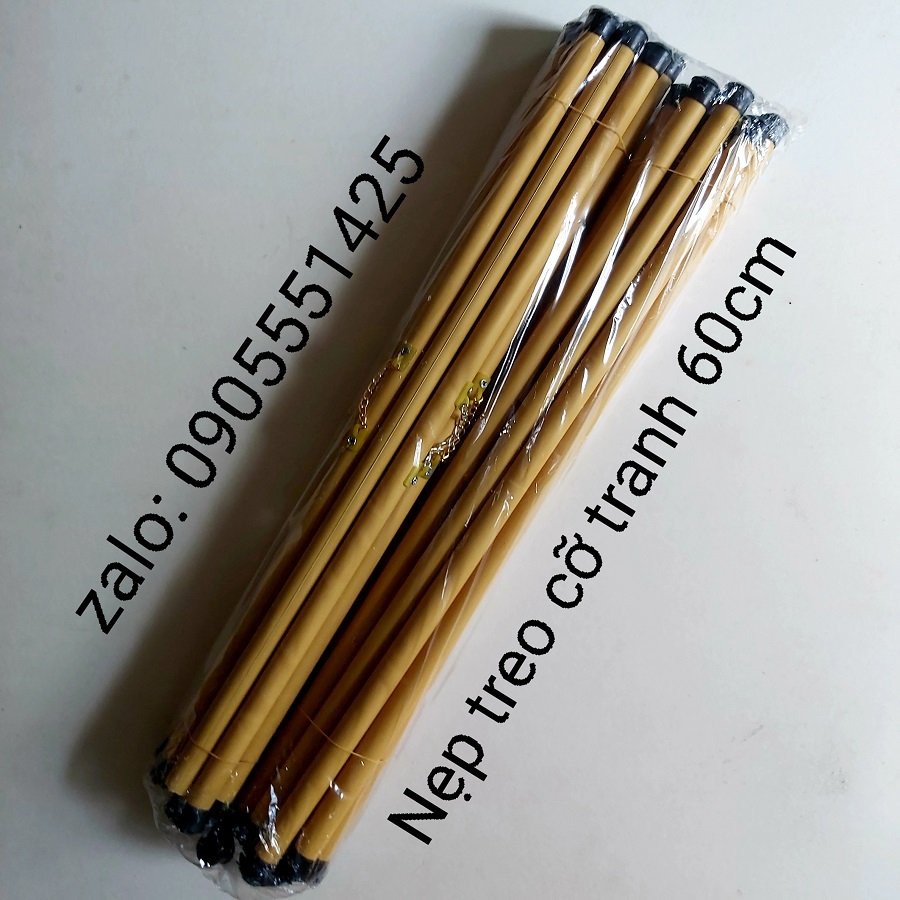 1 bó gồm 10 cặp ống sáo trúc treo lịch, ảnh, treo cỡ tranh 60cm
