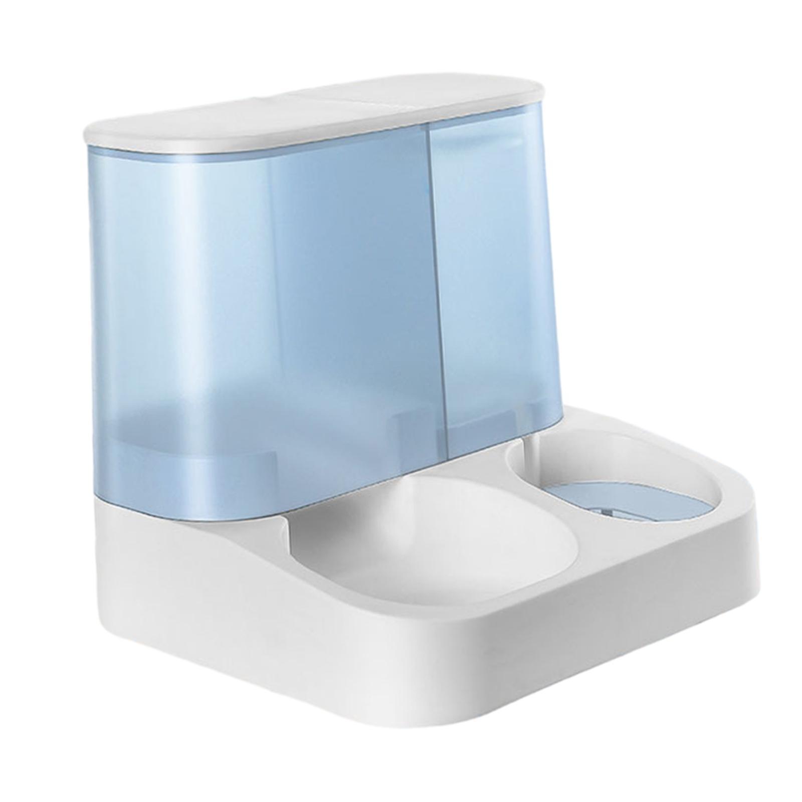 Automatic Feeder Cat Food and Water Dispenser Anti Skid Bottom Pet Food and Water Dispenser 2 in 1 Pet Dispenser for Kitten Puppy