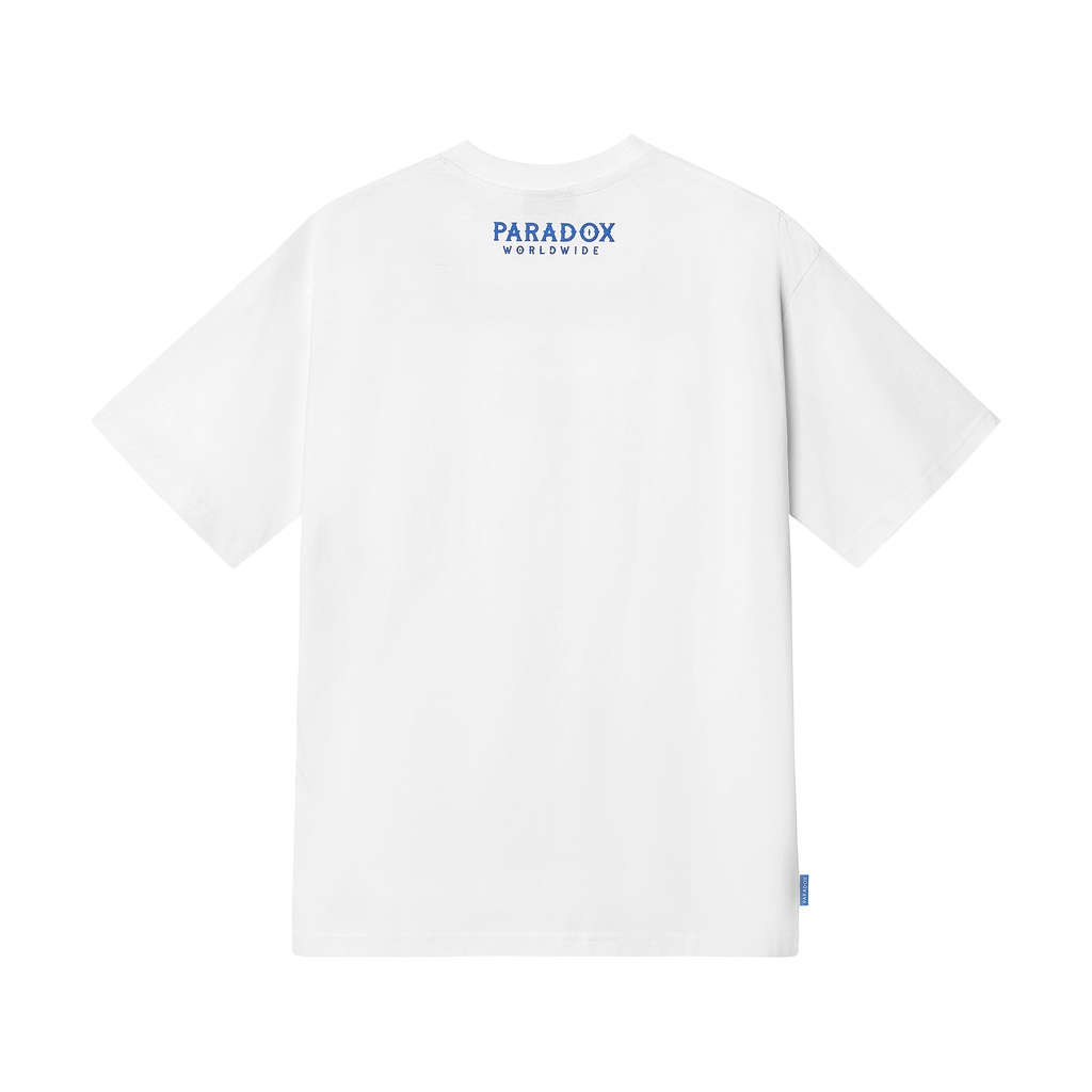 Áo thun form rộng Paradox tay lỡ - Unisex - In hình - VERTICAL EMBOSSING TEE - Đen, Trắng