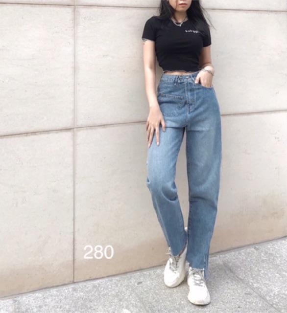 Quần Baggy JEANS ống suông