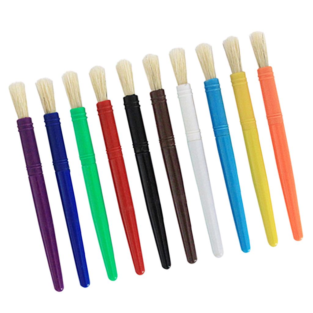 10/20Pcs Kids Artist Paint Brushes for Watercolor Oil Acrylic Painting Arts Tool