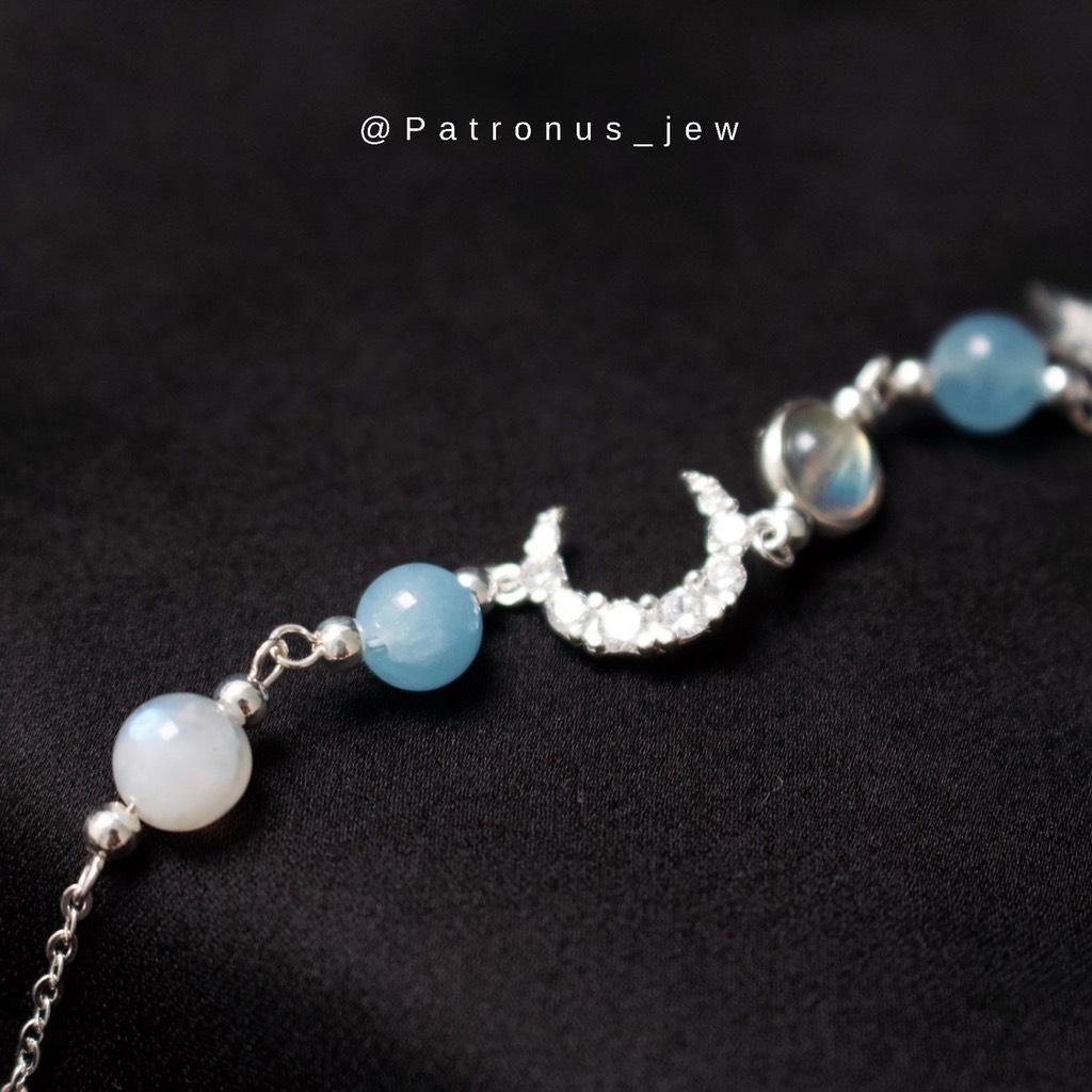 Lắc Tay Aquamarine Mix Moonstone VTAMM22A Patronus