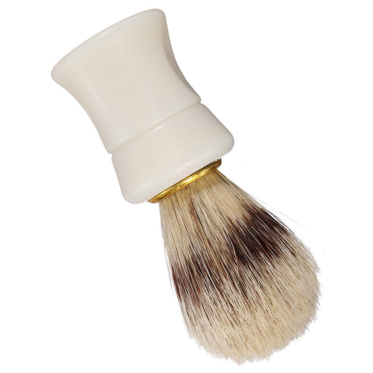 Plastic Handle Hair Shave Brush Bristle Shaving Tool