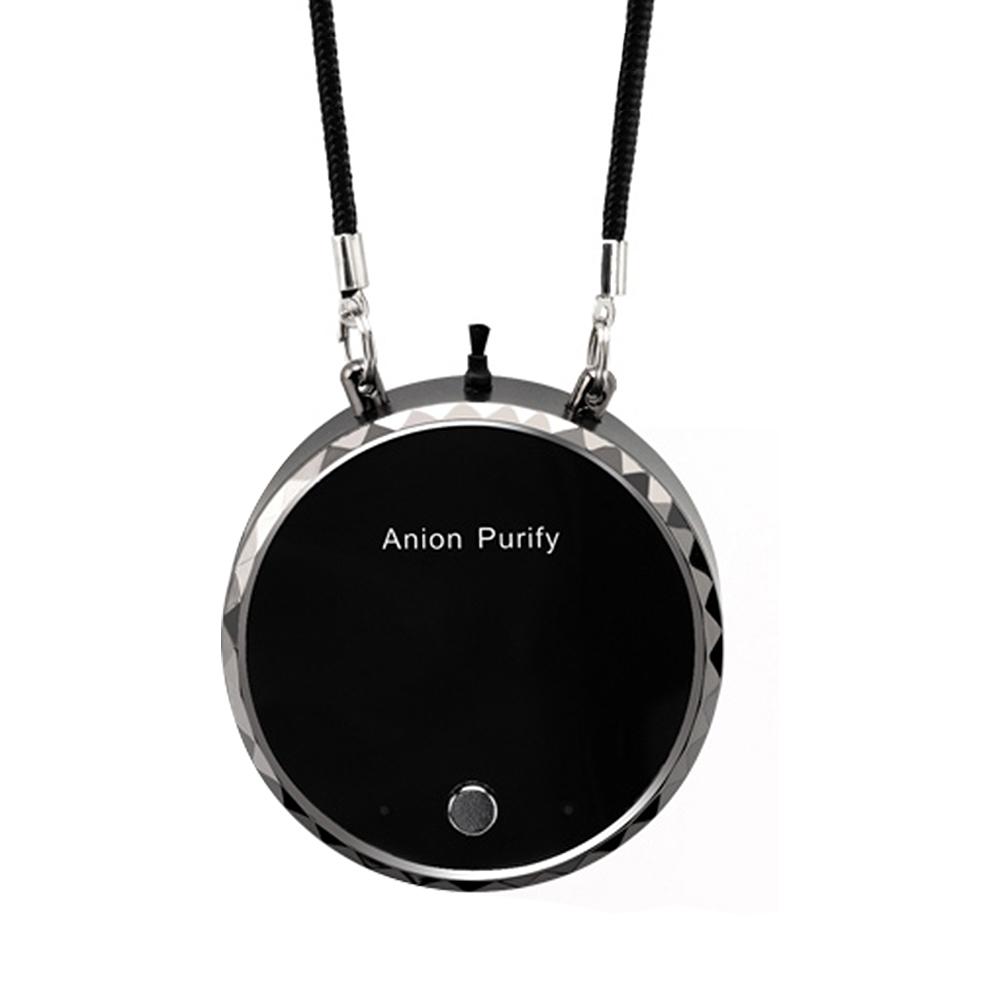USB Portable Wearable Air Purifier Mini Air Necklace Air Freshener Necklace