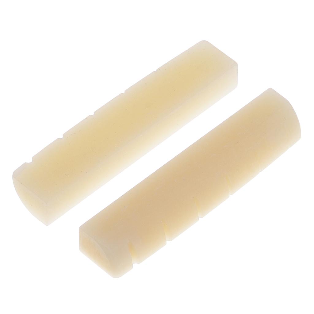 Sunnimix 5x Bò Xương Xẻ Rãnh Hạt Khắc Cho Đàn Acoustic Dân Gian Đàn Guitar Thay Thế Một Phần