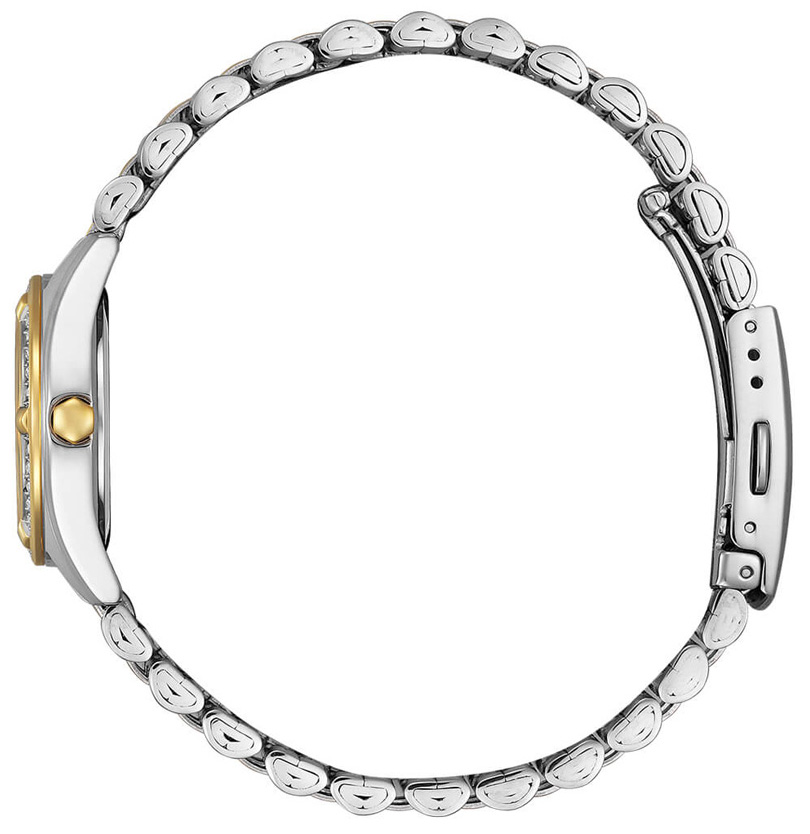Đồng Hồ Nữ Citizen Pin-Quartz Đính Đá Swarovski Dây Thép Không Gỉ EU6066-59A - Mặt Trắng (26mm)
