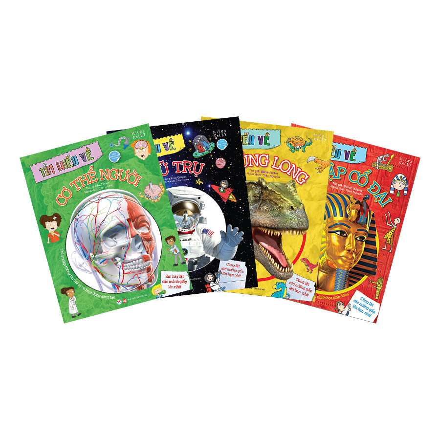 Combo Tìm Hiểu Về: Cơ Thể Người + Khủng Long + Vũ Trụ + Ai Cập Cổ Đại