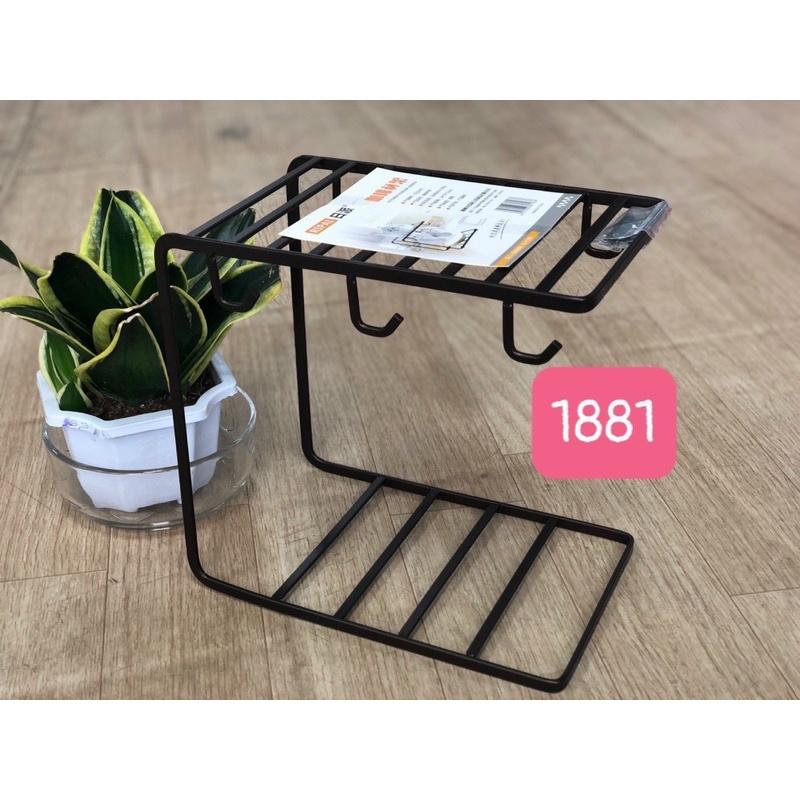 Giá úp cốc,kệ cheo cốc hình chữ u thép đen cao cấp